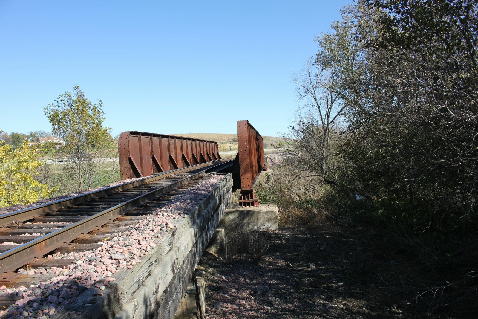 Looking north